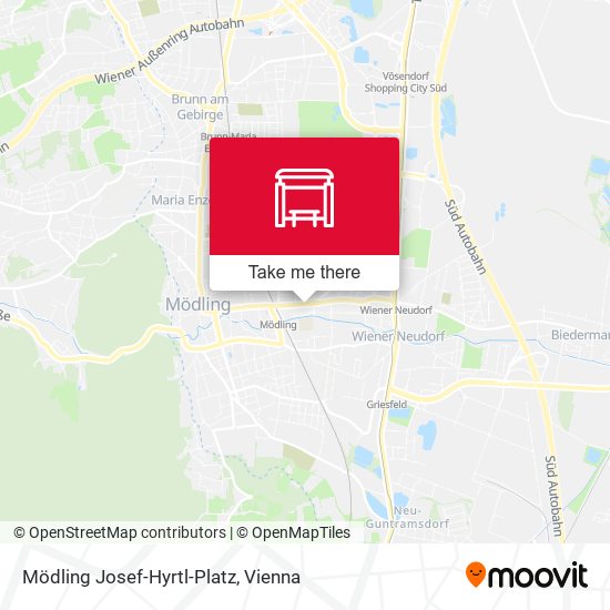 Mödling Josef-Hyrtl-Platz map