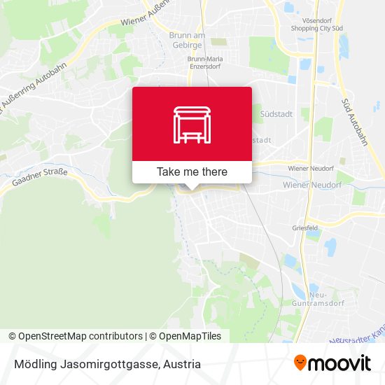 Mödling Jasomirgottgasse map