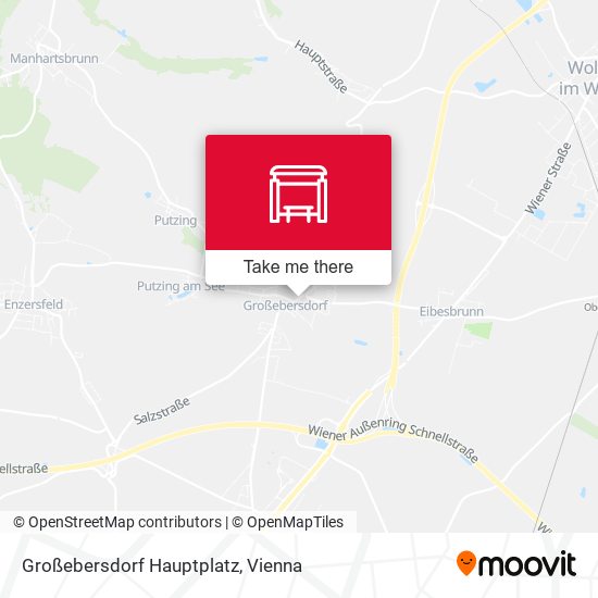Großebersdorf Hauptplatz map