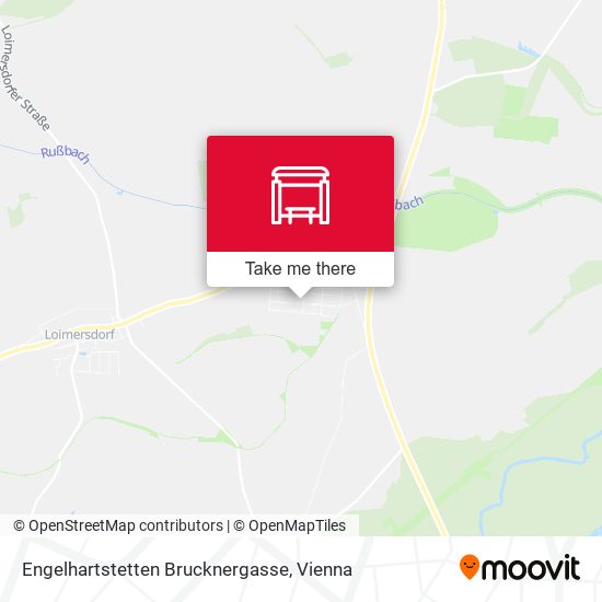 Engelhartstetten Brucknergasse map