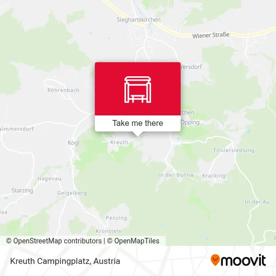 Kreuth Campingplatz map