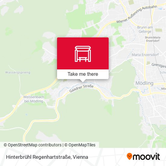 Hinterbrühl Regenhartstraße map