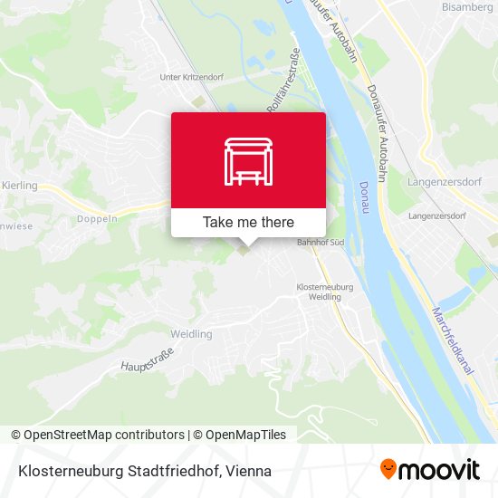 Klosterneuburg Stadtfriedhof map