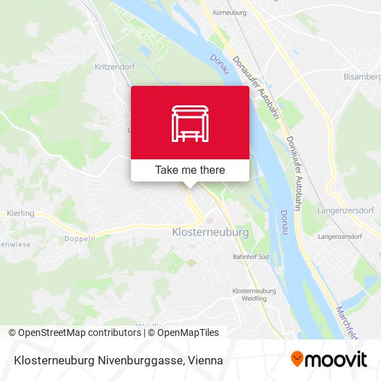 Klosterneuburg Nivenburggasse map