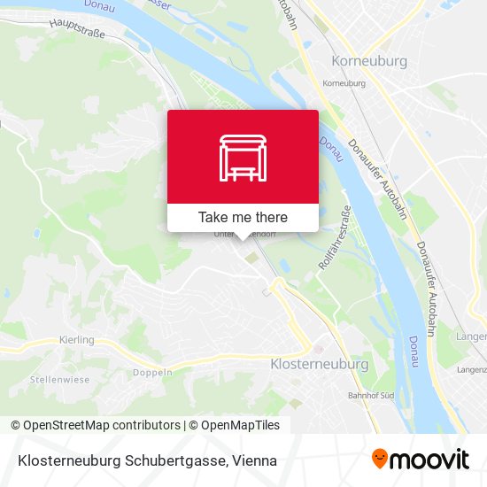 Klosterneuburg Schubertgasse map