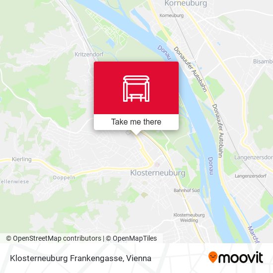 Klosterneuburg Frankengasse map