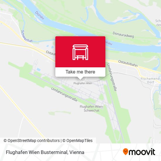 Flughafen Wien Busterminal map