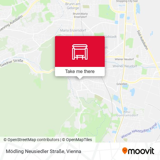 Mödling Neusiedler Straße map