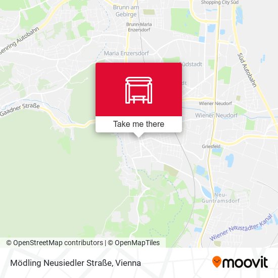 Mödling Neusiedler Straße map