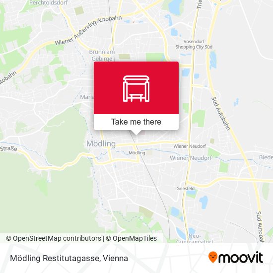 Mödling Restitutagasse map