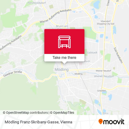 Mödling Franz-Skribany-Gasse map