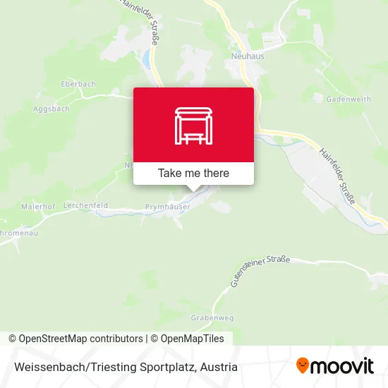 Weissenbach / Triesting Sportplatz map