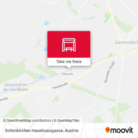 Schönkirchen Haselnussgasse map