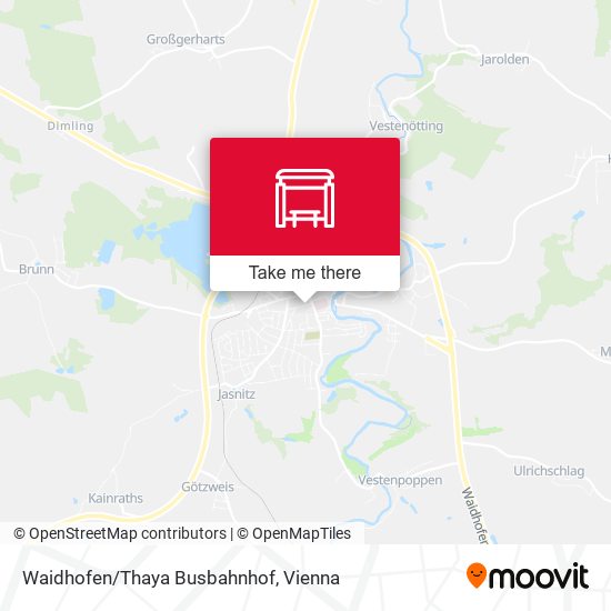 Waidhofen/Thaya Busbahnhof map