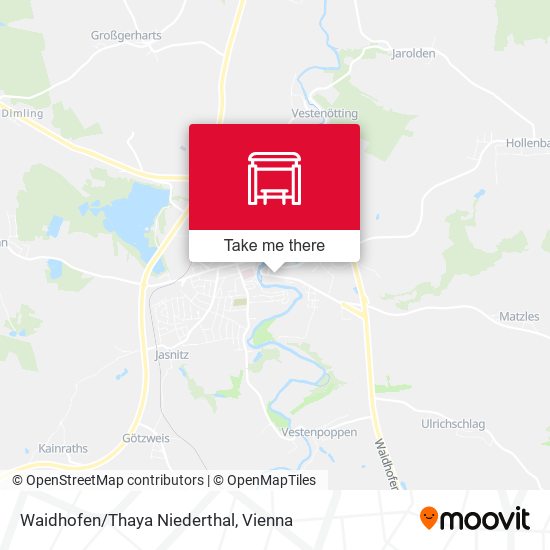 Waidhofen/Thaya Niederthal map