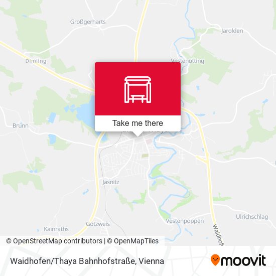 Waidhofen/Thaya Bahnhofstraße map