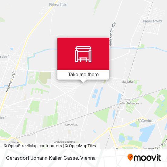 Gerasdorf Johann-Kaller-Gasse map