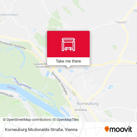 Korneuburg Mcdonalds-Straße map