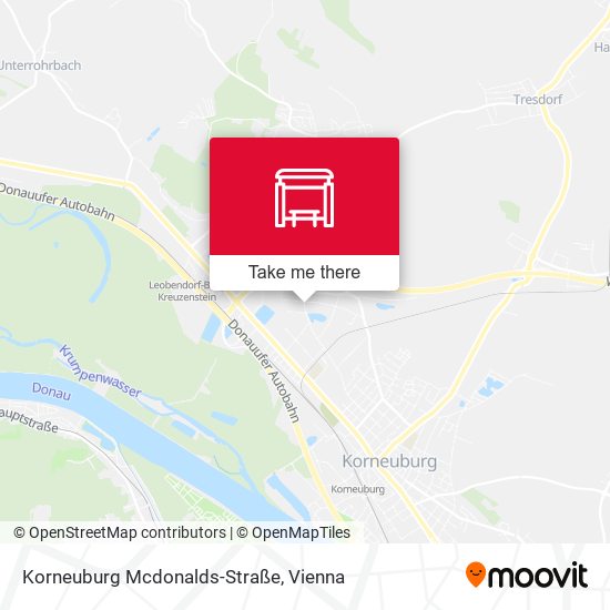 Korneuburg Mcdonalds-Straße map