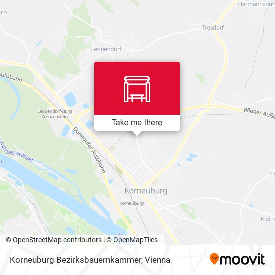 Korneuburg Bezirksbauernkammer map