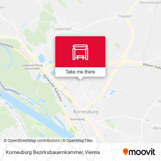 Korneuburg Bezirksbauernkammer map