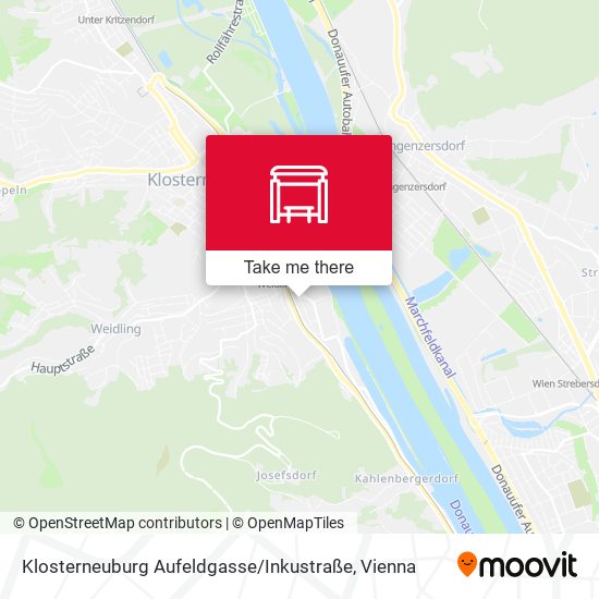 Klosterneuburg Aufeldgasse / Inkustraße map