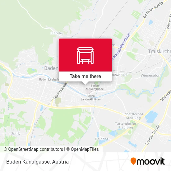 Baden Kanalgasse map