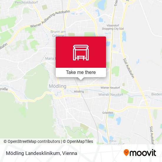 Mödling Landesklinikum map