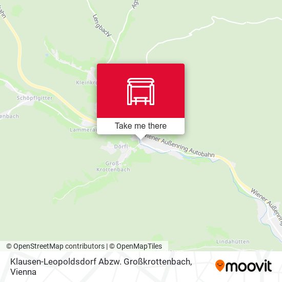 Klausen-Leopoldsdorf Abzw. Großkrottenbach map