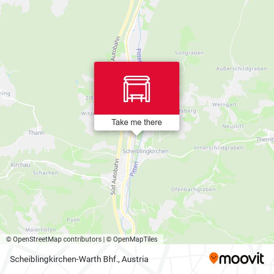 Scheiblingkirchen-Warth Bhf. map