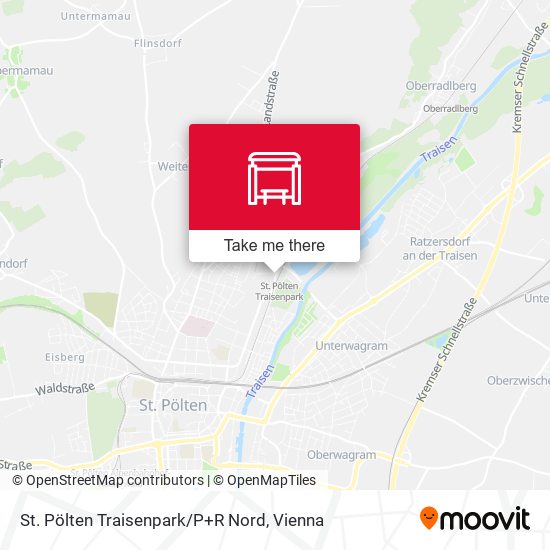 St. Pölten Traisenpark / P+R Nord map