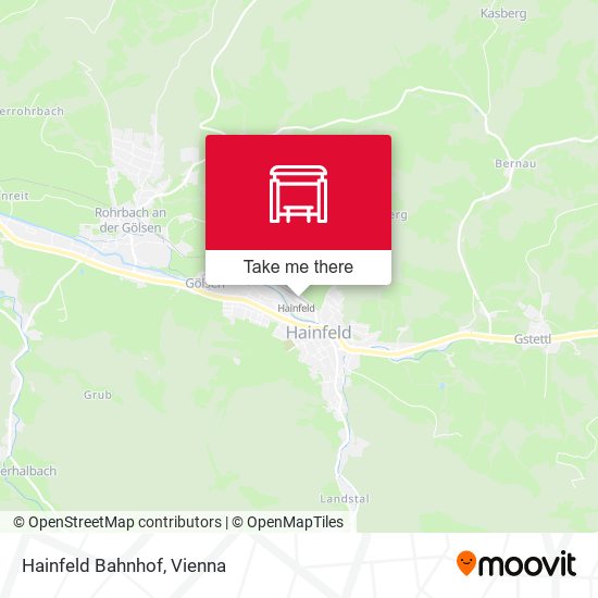 Hainfeld Bahnhof map