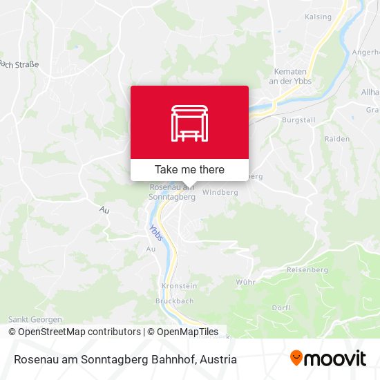 Rosenau am Sonntagberg Bahnhof map