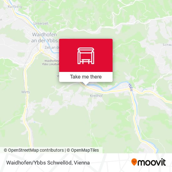 Waidhofen/Ybbs Schwellöd map