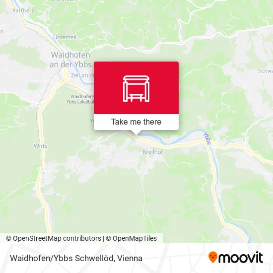 Waidhofen/Ybbs Schwellöd map