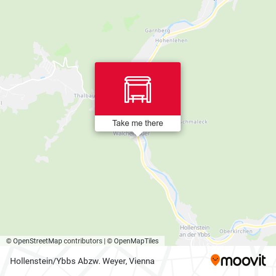 Hollenstein/Ybbs Abzw. Weyer map