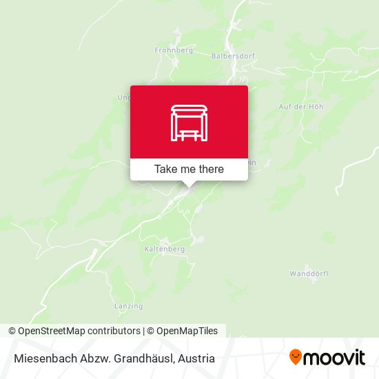 Miesenbach Abzw. Grandhäusl map