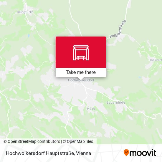 Hochwolkersdorf Hauptstraße map