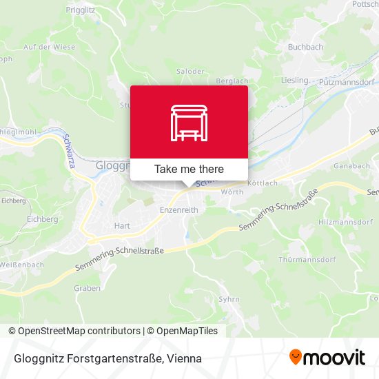 Gloggnitz Forstgartenstraße map