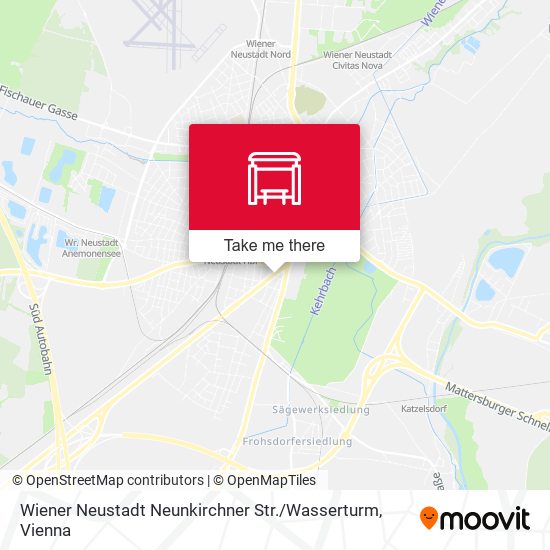 Wiener Neustadt Neunkirchner Str. / Wasserturm map