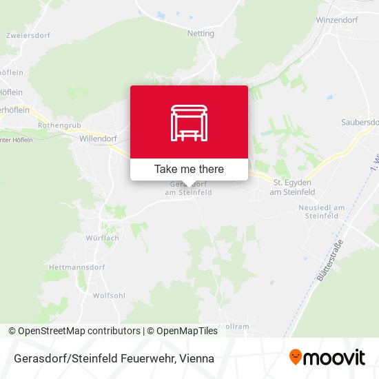Gerasdorf/Steinfeld Feuerwehr map