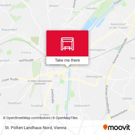 St. Pölten Landhaus Nord map