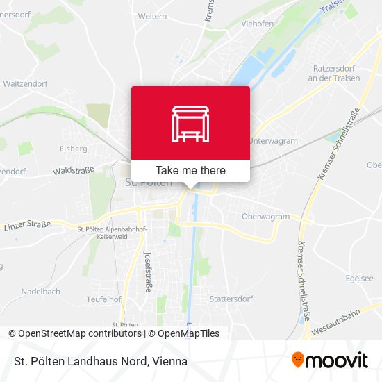 St. Pölten Landhaus Nord map
