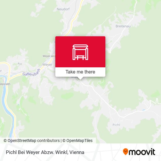 Pichl Bei Weyer Abzw. Winkl map
