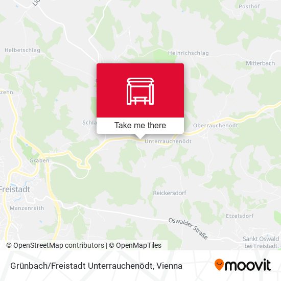 Grünbach / Freistadt Unterrauchenödt map