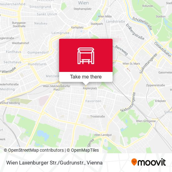 Wien Laxenburger Str. / Gudrunstr. map