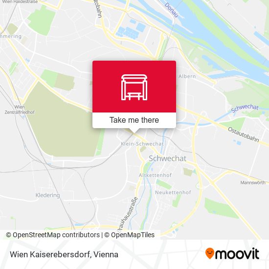 Wien Kaiserebersdorf map