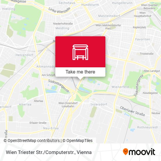 Wien Triester Str. / Computerstr. map