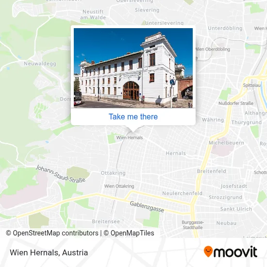 Wien Hernals map