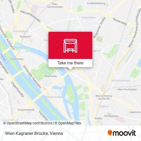 Wien Kagraner Brücke map